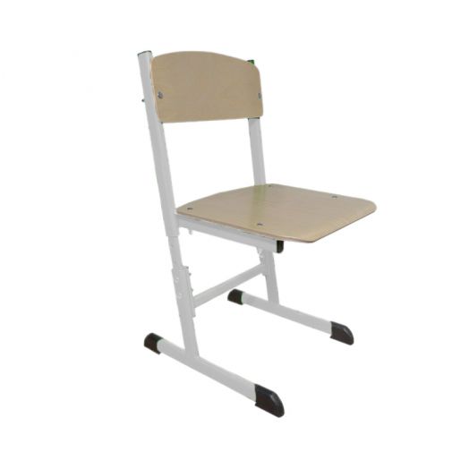 GREEN стул ученический регулируемый (Белый металлокаркас)