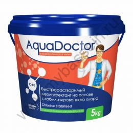 AquaDoctor C-60, быстрорастворимый дезинфектант на основе хлора, 50кг