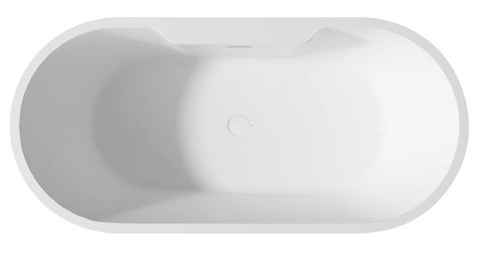 Отдельностоящая ванна из искусственного камня ABBER Stein AS9621-1.7 L белая матовая 170х75 схема 9