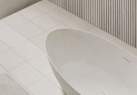 Отдельностоящая ванна из искусственного камня ABBER Stein AS9625-1.6 белая матовая 160х75 схема 7