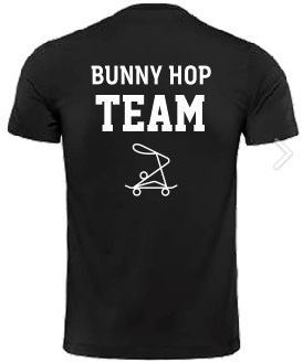Merch футболка детская Bunny Hop Team черная 128 см.