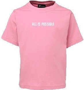 Merch футболка детская Bunny Hop All is Possible розовый 128 см.