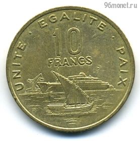 Джибути 10 франков 2010