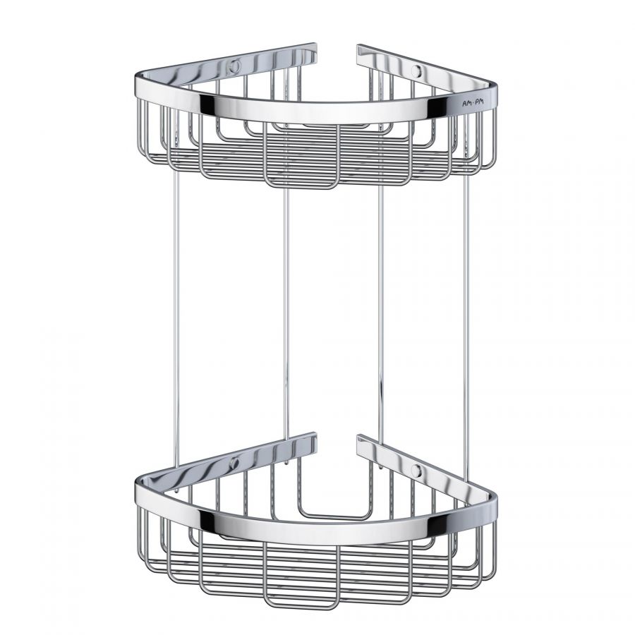 A7452200 Sense L Корзина для душа угловая двухъярусная, Хром