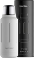 Термос серый bobber Flask 1 литр Sand Grey в футляре