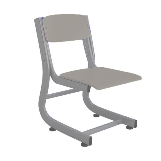 АТЛАНТ-ПРЕМИУМ стул ученический регулируемый (Серый металлокаркас)