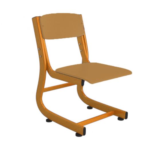 АТЛАНТ-ПРЕМИУМ стул ученический регулируемый (Оранжевый металлокаркас)
