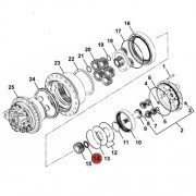 Центрирующее кольцо [332/H3924] для гусеничного экскаватора JCB 
