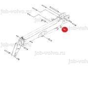 Втулка в основание г/цилиндра смещения стрелы [1208/0021] для погрузчика JCB 540-140 