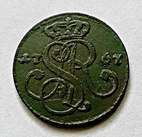 1 грош 1767 Польша Литва AUNC