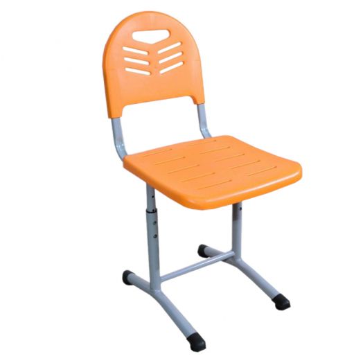 ВЕКТОР-FM стул ученический регулируемый (Оранжевый пластик)