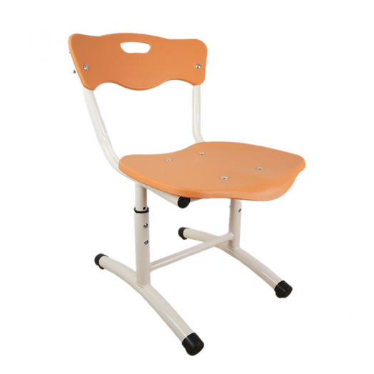 ВЕКТОР-STAND UP стул ученический регулируемый (Оранжевый пластик)