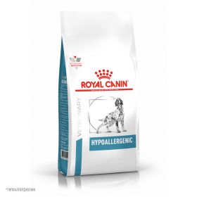 Royal Canin HYPOALLERGENIC (Гипоаллердженик) для взрослых собак, применяемый при пищевой аллергии или пищевой непереносимости. Ветеринарная диета.