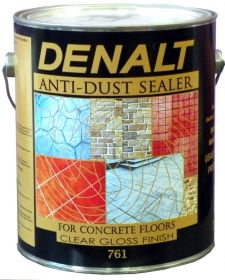 Лак для Бетона и Камня 1л Denalt 761 Anti-Dust Sealer Глянцевый с Эффектом Мокрого Камня, Алкидный для Внутренних и Наружных Работ