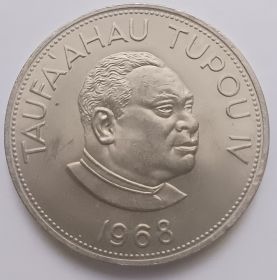Король Тауфа’ахау Тупоу IV 1 паанга Королевство Тонга 1968