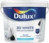 Краска Ослепительно Белая Dulux 3D White 5л с Частицами Мрамора для Стен и Потолка, Матовая / Дюлакс  3Д Вайт