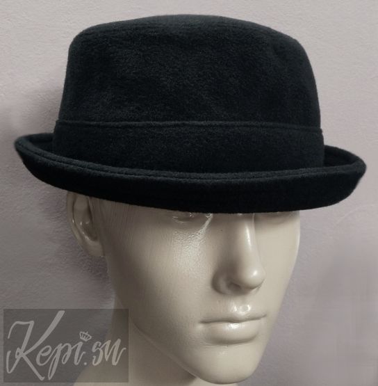 Шляпа панама шерстяная черная шапка