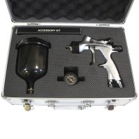 Краскопульт SKULL KILLER Spray gun  HVLP 1.3 с манометром в кейсе