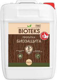 Пропитка для Защиты Древесины Bioteks 10л Бесцветная от Образования Биопоражений / Биотекс