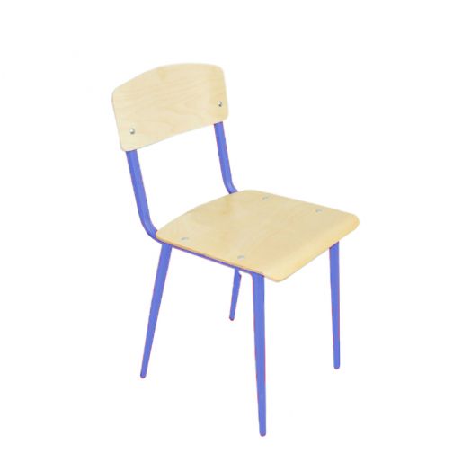 АХИЛЛЕС стул ученический на конусных опорах (Синий металлокаркас)