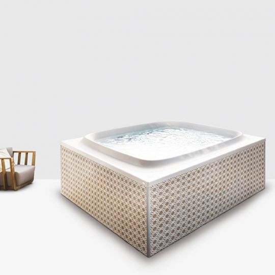 Гидромассажная ванна с подогревом Jacuzzi Skylounge с хромотерапией и 10 форсунками 190x190 схема 7
