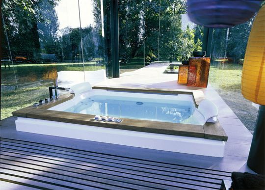 Гидромассажная ванна Jacuzzi Aura Plus Wood встраиваемая 180x150 схема 8