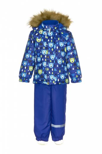 Зимний костюм мальчику, RICHARD 905 Синий-голубой (медведи)