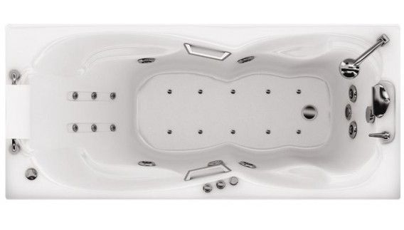 Акриловая ванна Triton Персей 190х90, гидромассаж, спиной массаж