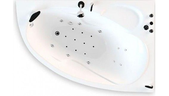 Акриловая ванна Triton Кайли 150х100, левая, гидромассаж