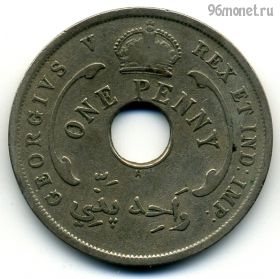 Бр. Западная Африка 1 пенни 1919