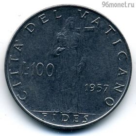 Ватикан 100 лир 1957