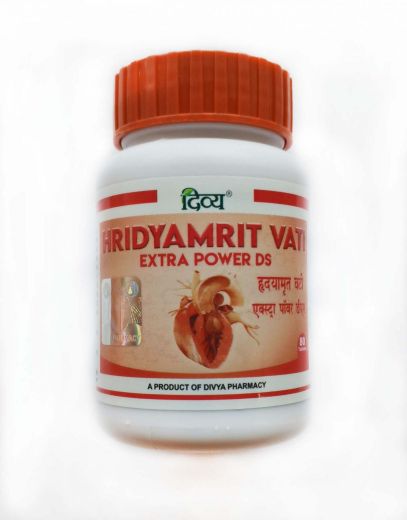 Хридайамрит вати Экстра Пауэр  DS | Hridyamrit Vati Extra Power DS | 80 таб. |  Divya Pharmacy (Patanjali)