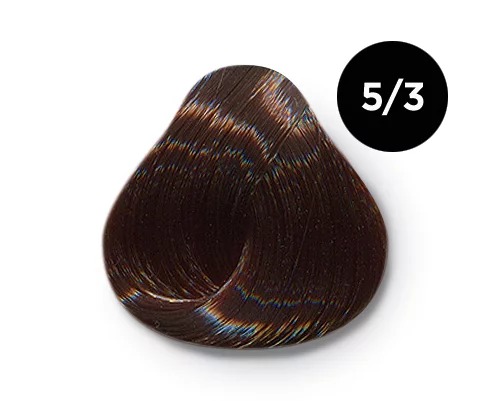 Перманентная крем-краска для волос OLLIN COLOR  5/3 светлый золотистый шатен