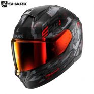 Шлем Shark Ridill 2, Черно-серо-красный