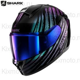 Шлем Shark Ridill 2 Assya, чёрно-фиолетовый