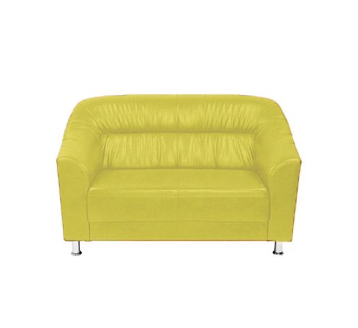 Двухместный диван Райт (Цвет обивки жёлтый/оливково-жёлтый)