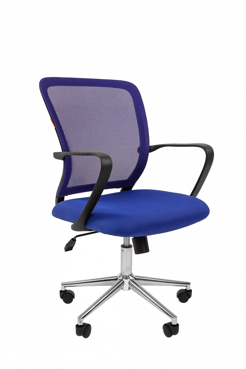 Кресло для персонала CHAIRMAN 698 CHROME (Синее)