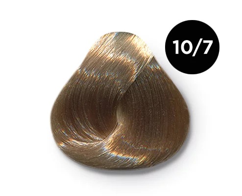 Перманентная крем-краска для волос OLLIN COLOR 10/7 светлый блондин коричневый