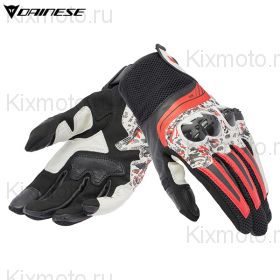 Перчатки Dainese Mig 3, Черно-красно-белые