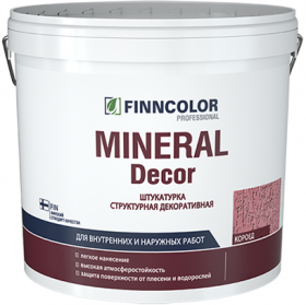 Декоративная Штукатурка Короед 16кг 2 мм Finncolor Mineral Decor / Финнколор Минерал Декор