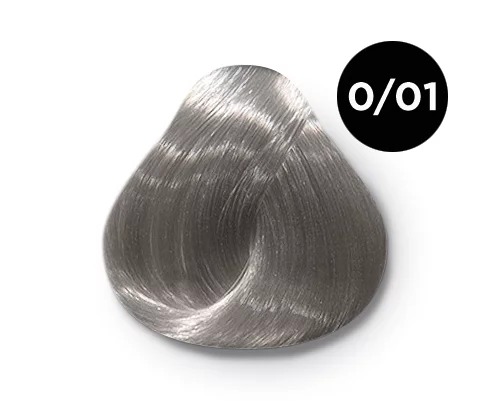 OLLIN Professional Performance перманентная крем-краска для волос, микстон, 0/01 серебряный, 60 мл