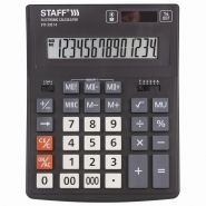 Калькулятор настольный STAFF PLUS STF-333 (200×154 мм), 14 разрядов, двойное питание 250416