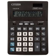 Калькулятор настольный CITIZEN BUSINESS LINE CDB1201BK (205×155 мм), 12 разрядов, двойное питание 250434