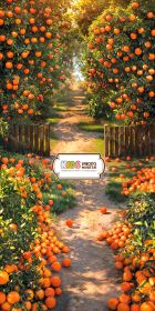 Фон "Orange-garden"