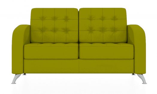 Двухместный диван Рольф (Цвет обивки жёлтый/оливково-жёлтый)
