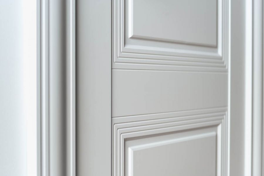 Дверное полотно Арт Классик-1F Белый Шёлк
