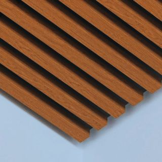Кубообразный реечный потолок Кубота 35/80 темное дерево