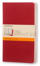 Книжка зап.Moleskine Large Cahier линейка клюквенный CH116