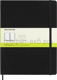 Книжка зап.Moleskine XLarge Classik нелинованная черная QP092