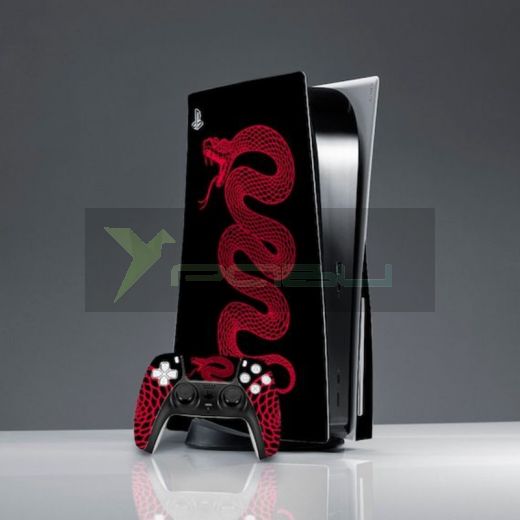 PS 5 Black в лазерной гравировкой Rad Snake